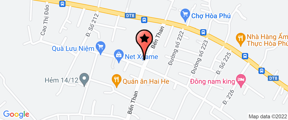 Bản đồ đến địa chỉ Công Ty TNHH Thương Mại - Sản Xuất - Dịch Vụ Nhật Minh Quang