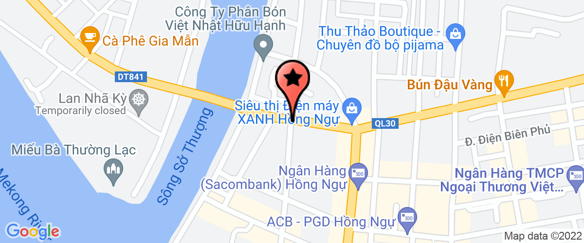 Bản đồ đến địa chỉ Chi Nhánh Công Ty CP  Đầu Tư Phát Triển Nhà Và Khu Công Nghiệp Đồng Tháp - Hidico Hồng Ngự