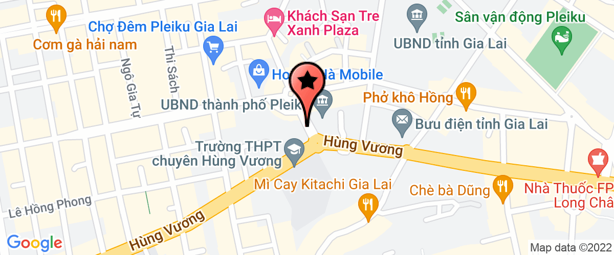 Bản đồ đến địa chỉ Phòng Lao Động - Thương Binh & Xã Hội TP. Pleiku