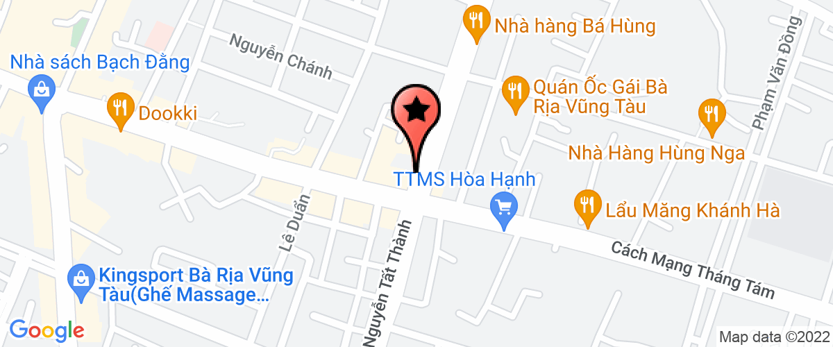 Bản đồ đến địa chỉ Công Ty Trách Nhiệm Hữu Hạn Dịch Vụ Du Lịch Hành Trình Xanh Vt
