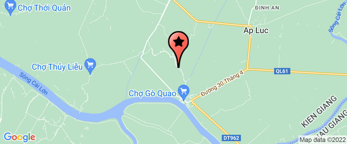Bản đồ đến địa chỉ Phòng Địa Chính                                Huyện Gò Quao