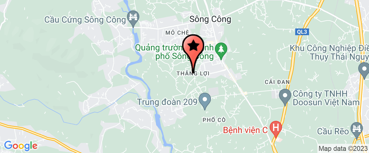 Bản đồ đến địa chỉ Bưu điện Thành Phố Sông Công - Bưu điện tỉnh Thái Nguyên