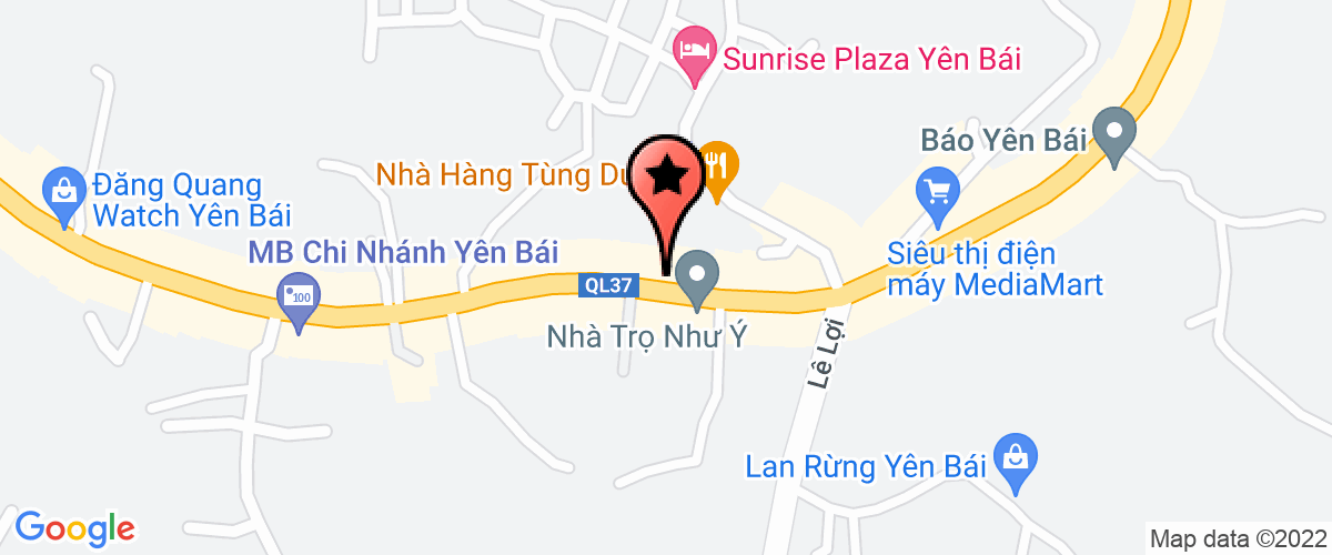 Bản đồ đến địa chỉ Chi nhánh xí nghiệp xây lắp số 7 - Cty CP xây lắp TLTĐ tỉnh Yên Bái