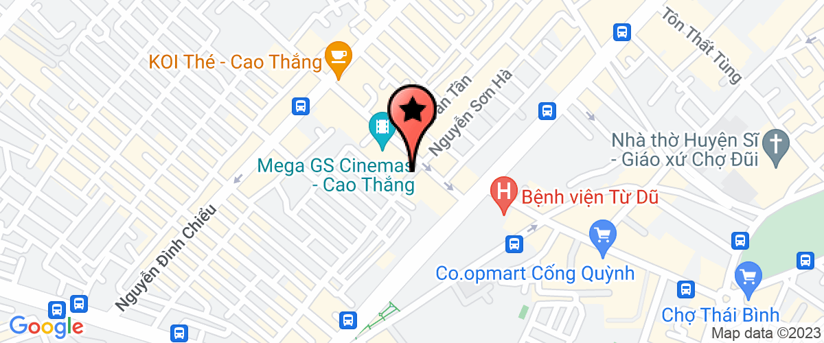 Bản đồ đến địa chỉ Chi Nhánh Tổng Công Ty Cổ Phần Dệt May Hòa Thọ Tại Thành Phố Hồ Chí Minh