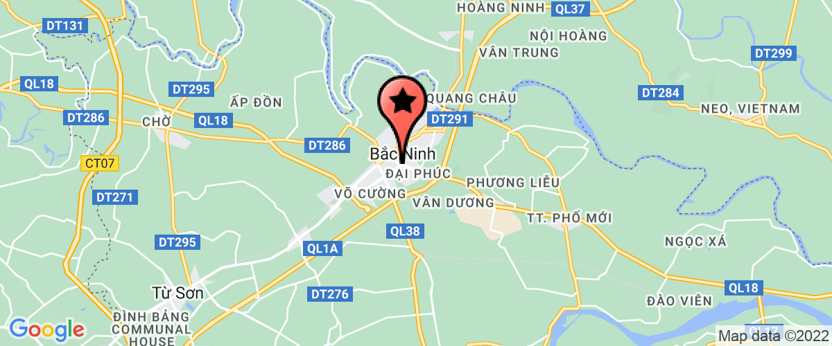 Bản đồ đến địa chỉ Công ty cổ phần doanh nghiệp trẻ Bắc Ninh