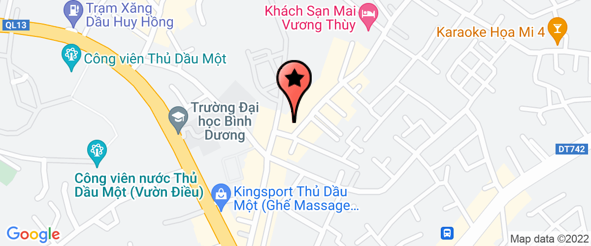 Bản đồ đến địa chỉ Văn Phòng Đại Diện Công Ty TNHH Kiểm Định Kỹ Thuật An Toàn Lao Động Bình Dương