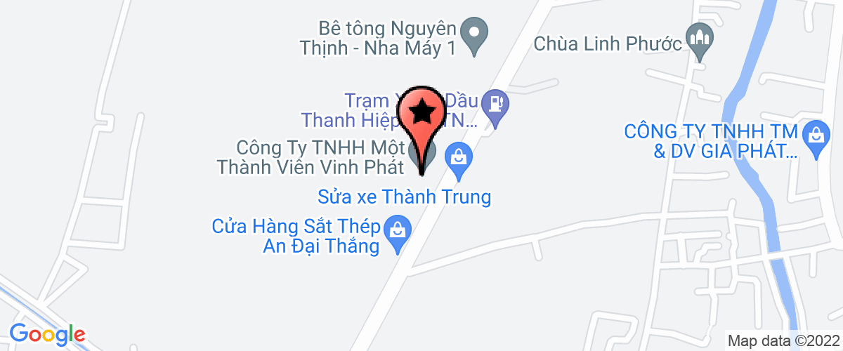 Bản đồ đến địa chỉ Công Ty TNHH Một Thành Viên Vinh Phát Long An