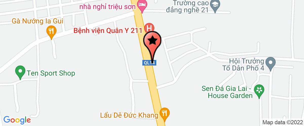 Bản đồ đến địa chỉ Công Ty TNHH Thương Mại Và Dịch Vụ Hoàng Thái Dương Gia Lai