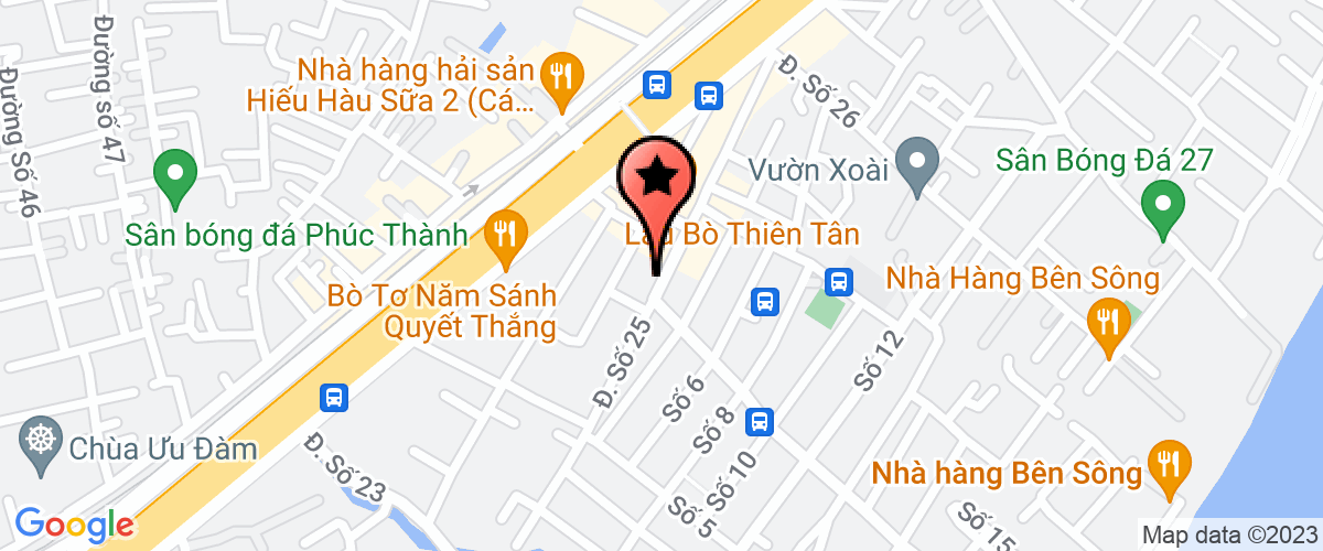Bản đồ đến địa chỉ Công Ty TNHH Kiến Trúc Ngũ Sắc