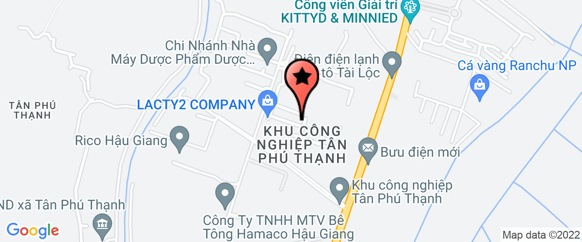 Bản đồ đến địa chỉ Công ty Cổ phần Thức ăn Chăn Nuôi RiCo Hậu Giang
