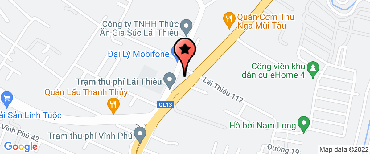 Bản đồ đến địa chỉ Công Ty TNHH Thương Mại Dịch Vụ Vận Tải Thuận An Thành.