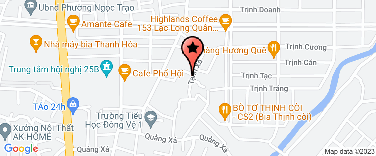 Bản đồ đến địa chỉ Công Ty TNHH Một Thành Viên Sông Chu - Chi Nhánh Thành Phố Thanh Hóa