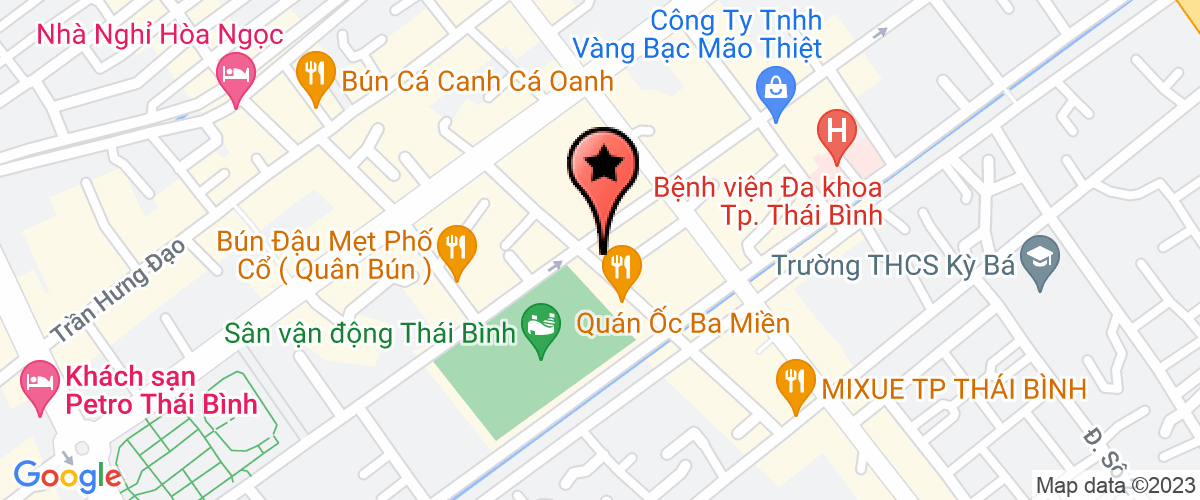 Bản đồ đến địa chỉ Công Ty TNHH Chế Biến Thực Phẩm Ứng Dụng Công Nghệ Cao Thái Bình