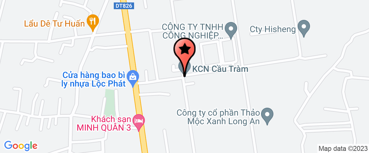 Bản đồ đến địa chỉ Chi Nhánh Công Ty TNHH Đầu Tư Thương Mại Và Sản Xuất Bắc Hà Tại Long An