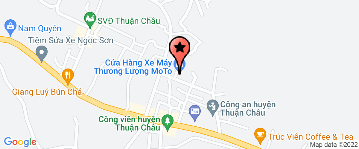 Bản đồ đến địa chỉ VPĐH công trình tại Sơn La - Công ty TNHH XD thủy điện thủy lợi tỉnh Giang Tây Trung Quốc