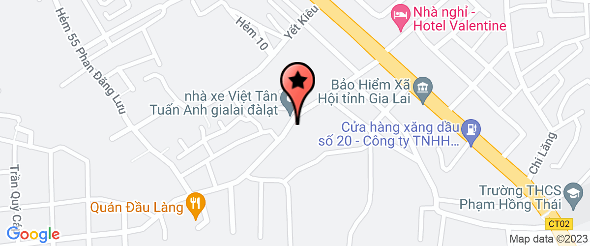 Bản đồ đến địa chỉ Công Ty TNHH Một Thành Viên Đông Vương Gia Lai