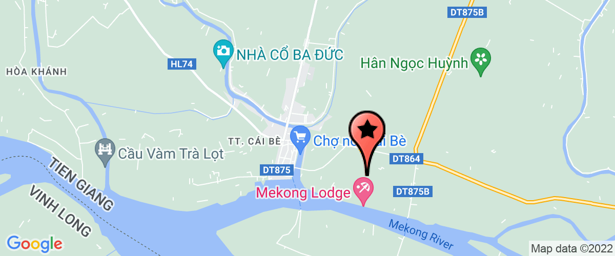 Bản đồ đến địa chỉ Công Ty TNHH Thương Mại Dịch Vụ Du Lịch  Mê Kông Xanh