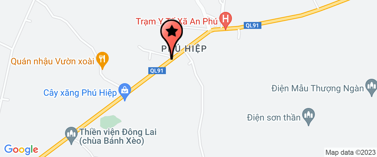 Bản đồ đến địa chỉ Chi Nhánh Công Ty TNHH Một Thành Viên Xăng Dầu An Giang-Cửa Hàng Xăng Dầu Phú Hiệp