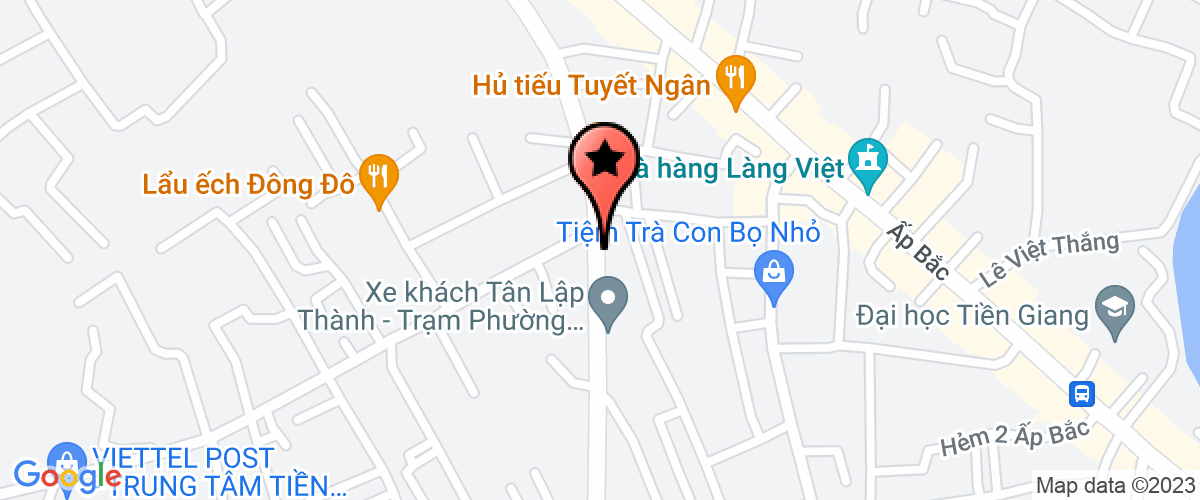 Bản đồ đến địa chỉ Công Ty Trách Nhiệm Hữu Hạn Xây Dựng Nam Việt Tiền Giang