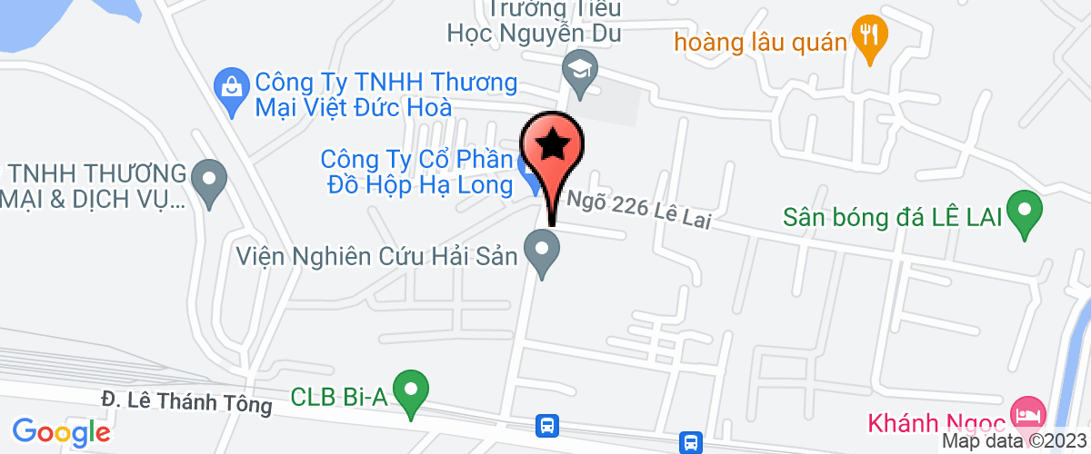 Bản đồ đến địa chỉ Công ty sản xuất - xuất nhập khẩu dệt may Hải Phòng