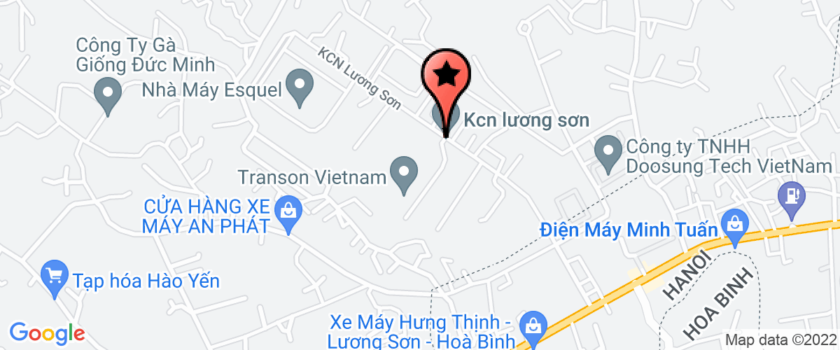 Bản đồ đến địa chỉ Văn Phòng đại diện công ty cổ phần FIRSTPO WER KOREA tại khu công nghiệp Lương Sơn