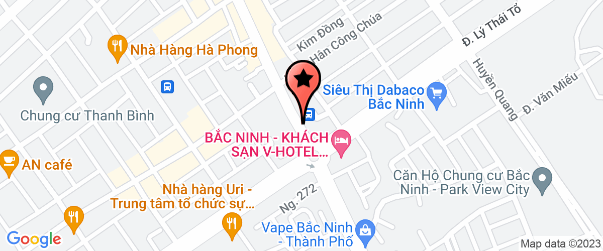 Bản đồ đến địa chỉ Công Ty TNHH Một Thành Viên Aristino 249 Bắc Ninh