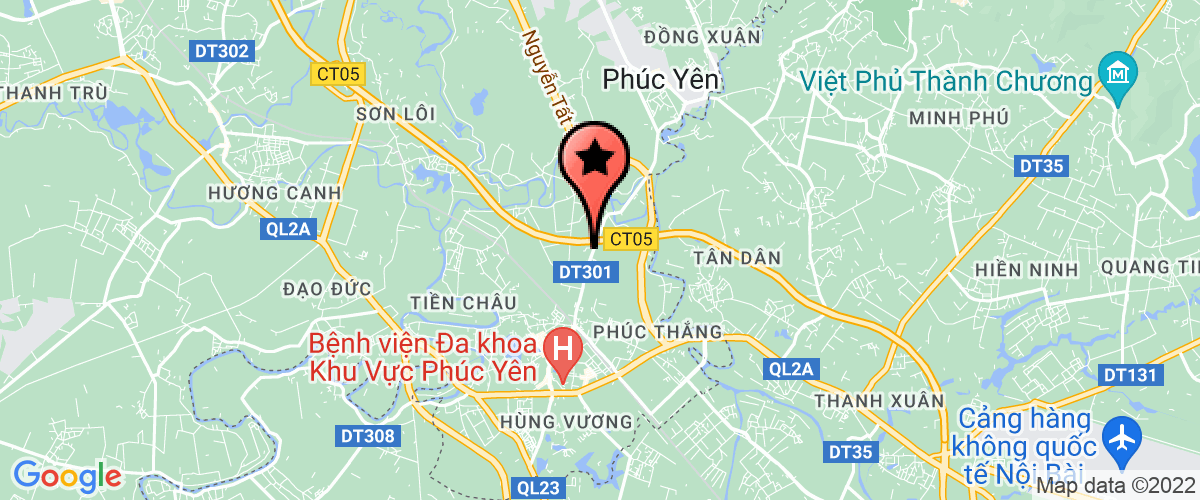Bản đồ đến địa chỉ CN Phúc Yên - Công ty CP Lương thực & TM Vĩnh Phúc