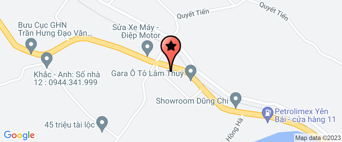 Bản đồ đến địa chỉ Công Ty TNHH Đầu Tư Phát Triển Thịnh Vượng Yên Bái