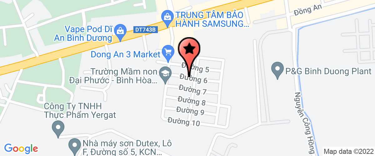 Bản đồ đến địa chỉ Công Ty TNHH Thực Phẩm YERGAT