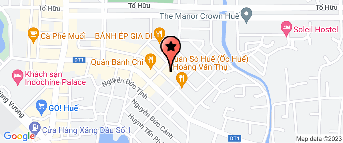Bản đồ đến địa chỉ DNTN khách sạn Huế ngày nay