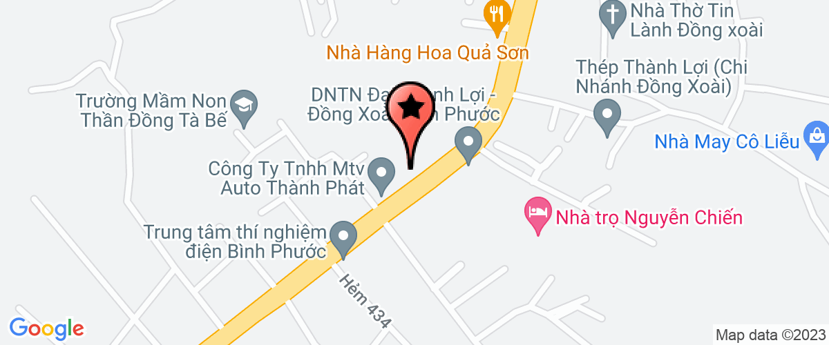 Bản đồ đến địa chỉ Chi Nhánh Công Ty Cổ Phần Thương Mại Bia Sài Gòn Miền Đông Tại Bình Phước