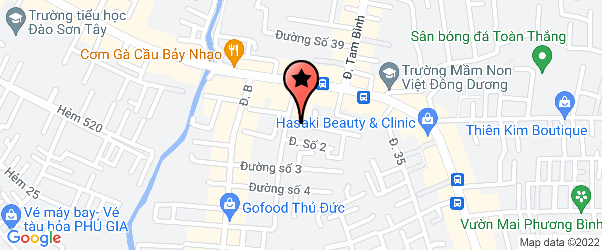 Bản đồ đến địa chỉ Công Ty TNHH Khoa Học Kỹ Thuật Dinh Dưỡng Động Vật