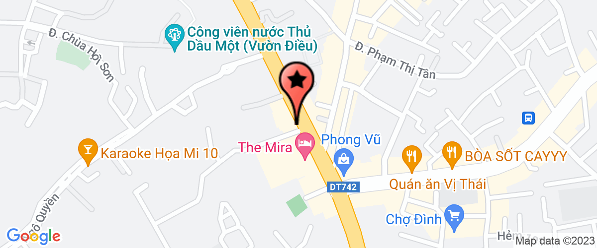 Bản đồ đến địa chỉ Chi Nhánh Công Ty TNHH Điện Tử Khoa Học Và Công Nghệ Vivo Bình Dương Việt Nam
