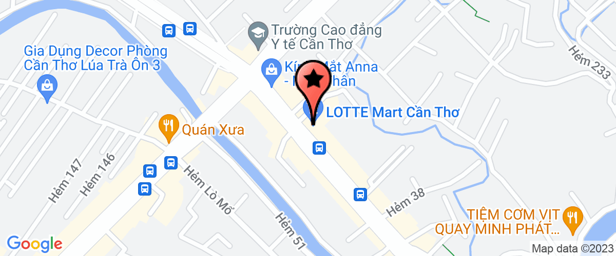 Bản đồ đến địa chỉ Chi Nhánh Cần Thơ - Công Ty TNHH Dịch Vụ Thể Thao Và Giải Trí Thăng Long