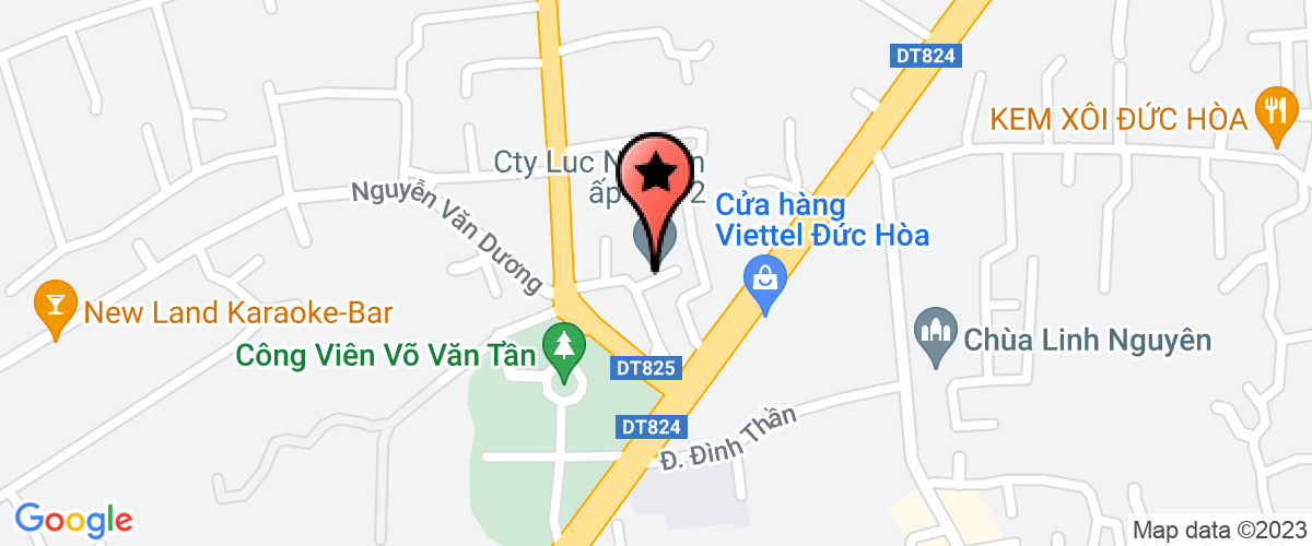 Bản đồ đến địa chỉ Chi Nhánh Long An Công Ty TNHH Thương Mại Dịch Vụ Sản Xuất Linh Kiệt Thành