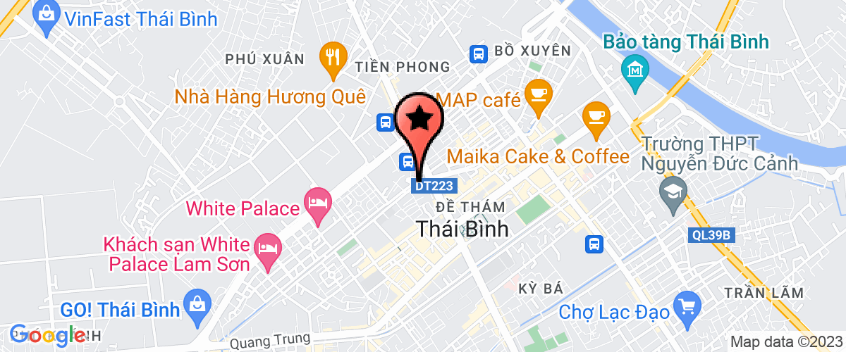 Bản đồ đến địa chỉ Công Ty Cổ Phần Xây Dựng Số 8 Lê Thánh Tông Thái Bình