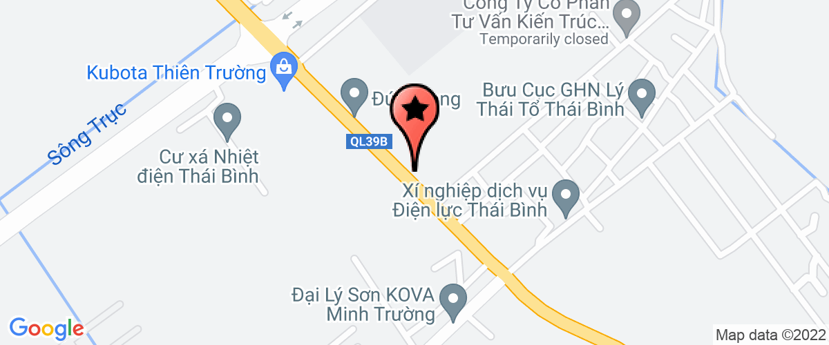 Bản đồ đến địa chỉ Công Ty TNHH Đt Và TM Thái Bình