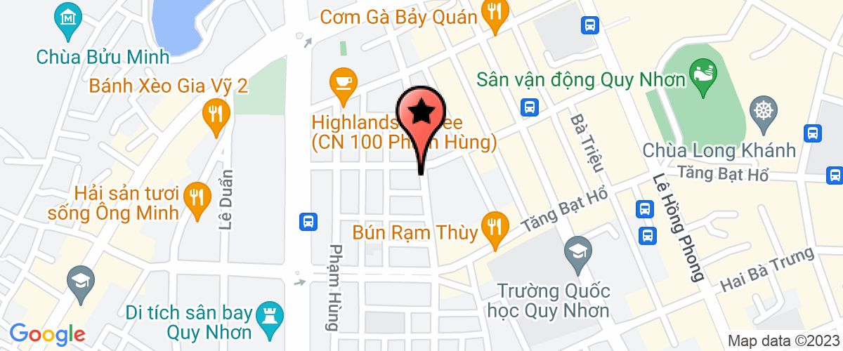 Bản đồ đến địa chỉ Công Ty TNHH Tổng Hợp Bạch Kim - Chi Nhánh Quy Nhơn