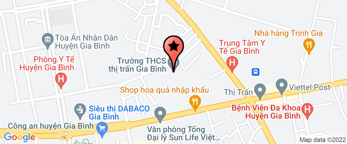Bản đồ đến địa chỉ Chi nhánh ngân hàng thương mại cổ phần Đông á TP Hà Nội - Phòng giao dịch Gia Bình