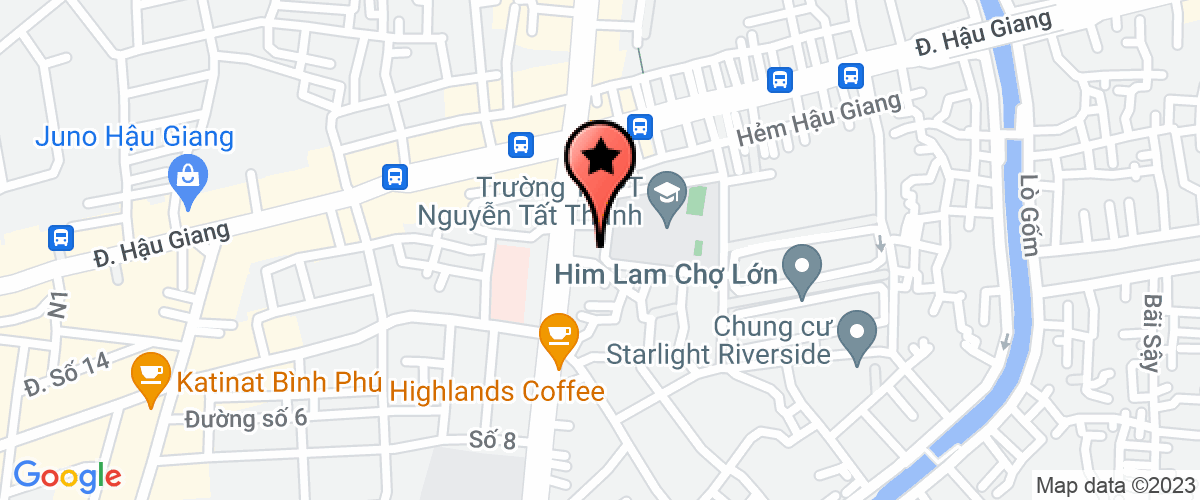 Bản đồ đến địa chỉ Trường Trung Học Phổ Thông Nguyễn Tất Thành