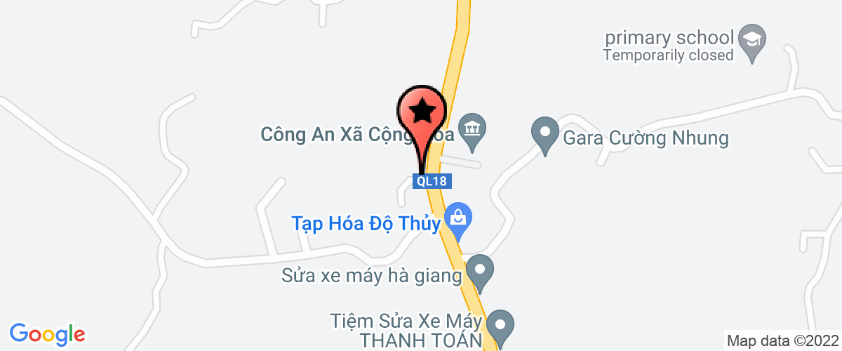 Bản đồ đến địa chỉ Chi Nhánh Công Ty Cổ Phần Thương Mại Và Dịch Vụ Du Lịch Cẩm Phả - Cửa Hàng Xăng Dầu Cộng Hoà