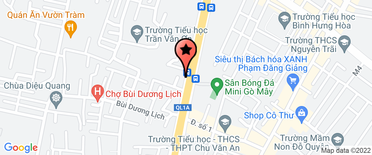 Bản đồ đến địa chỉ Công Ty TNHH Thương Mại Tú Việt Út