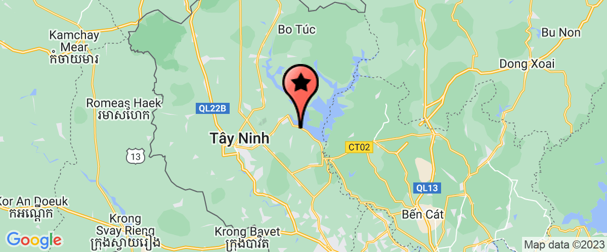 Bản đồ đến địa chỉ Chi Nhánh Công Ty TNHH Một Thành Viên Thương Mại Vũ Minh Quang - Tây Ninh