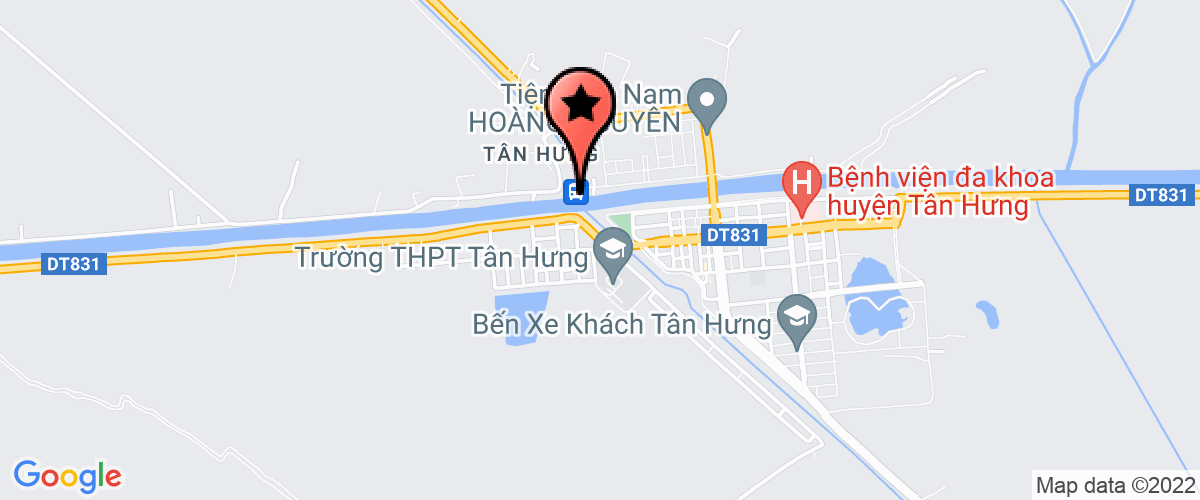 Bản đồ đến địa chỉ Cửa hàng bán lẻ xăng dầu số 2 Thị trấn Tân Hưng