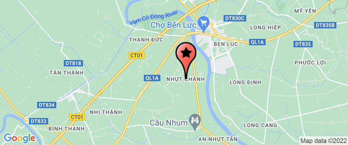 Bản đồ đến địa chỉ ủy ban nhân dân xã Nhựt Chánh