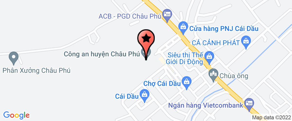 Bản đồ đến địa chỉ Chi Nhánh Công Ty TNHH Một Thành Viên Xăng Dầu An Giang - Cửa Hàng Xăng Dầu Thống Nhất