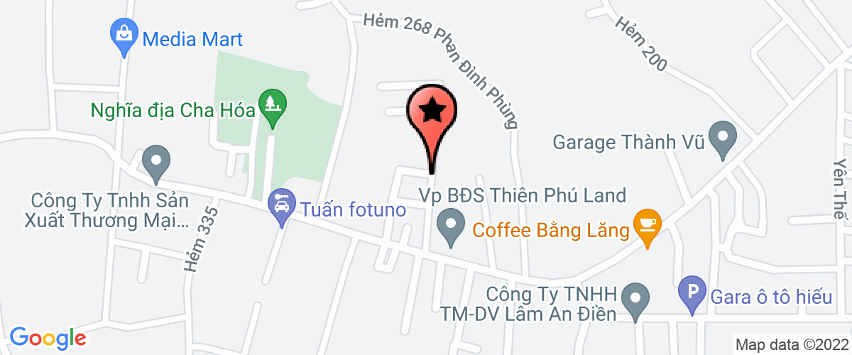 Bản đồ đến địa chỉ Công Ty TNHH Nam Hoành