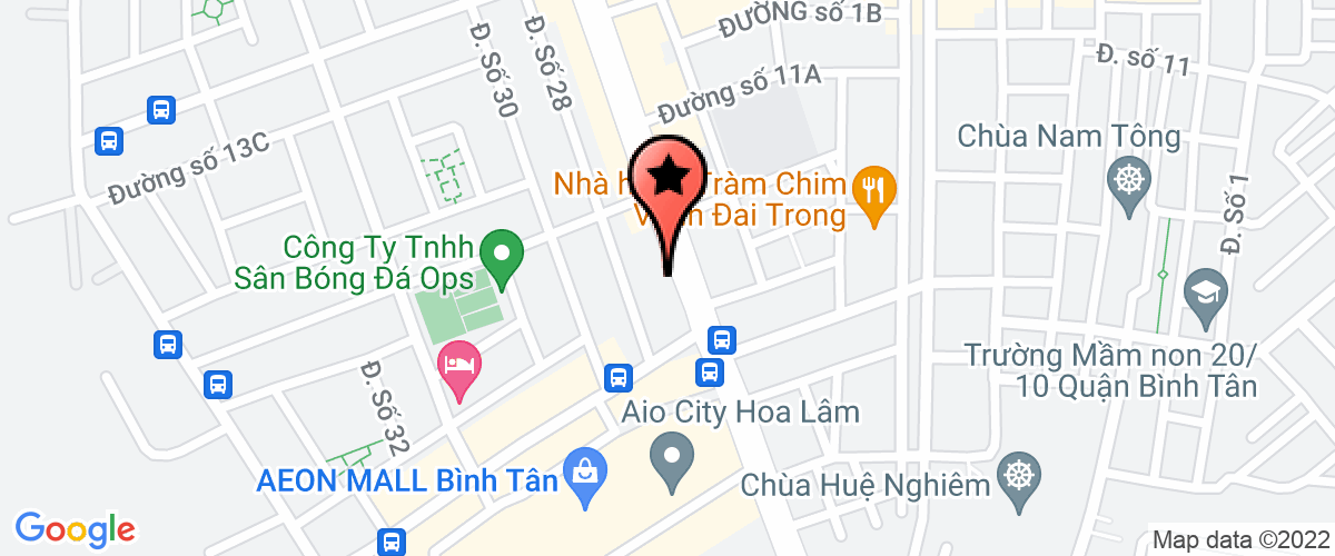 Bản đồ đến địa chỉ Công Ty TNHH Nhà Hàng Quán ăn Phòng Thu âm Anh Thư