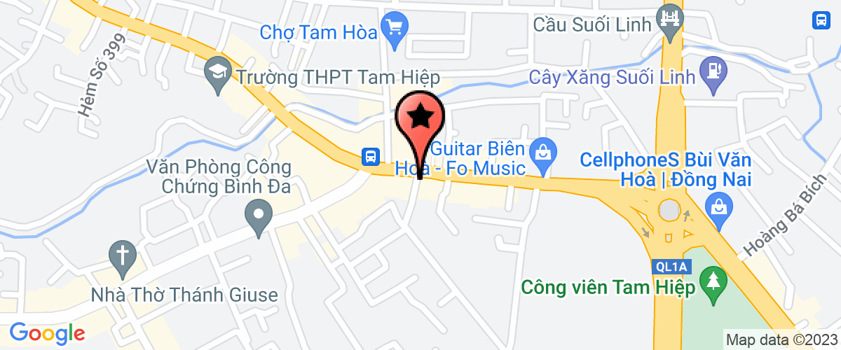 Bản đồ đến địa chỉ Chi Nhánh Công Ty TNHH Thương Mại Khatoco Tại Đồng Nai