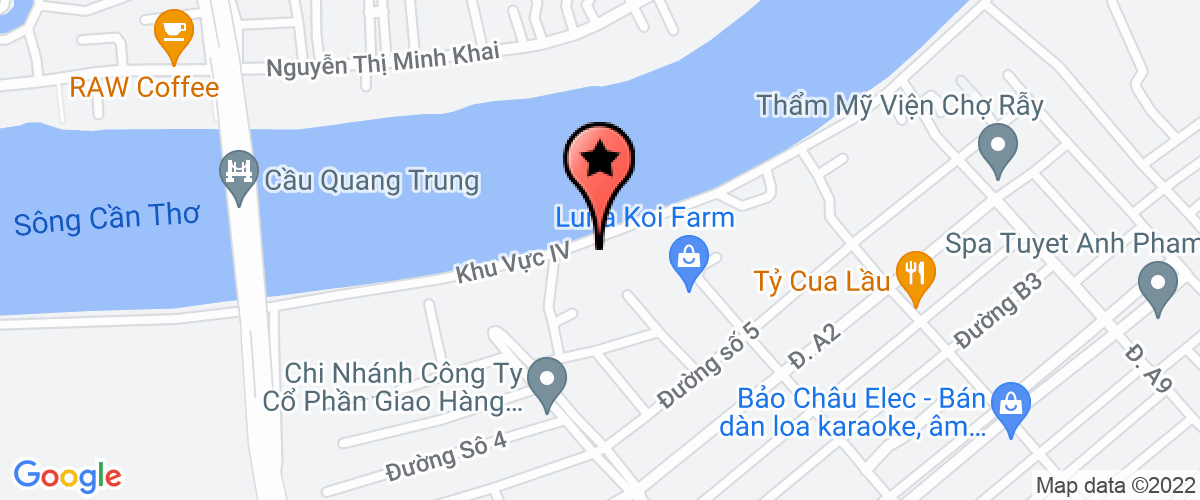 Bản đồ đến địa chỉ Công Ty TNHH Sản Xuất - Thương Mại - Dịch Vụ Bạch Việt - Chi Nhánh Cần Thơ